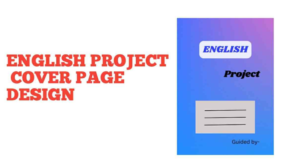 [Download] English Project Cover Page Design